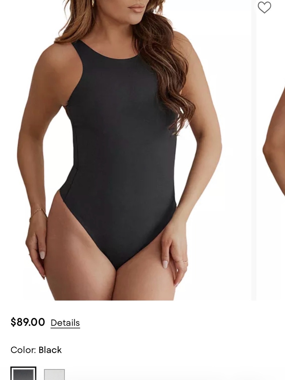 Black pinsy shapewear